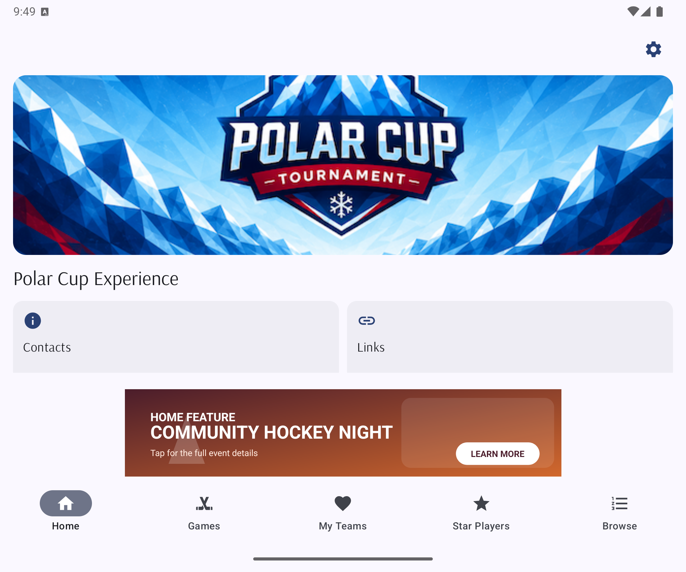 AnyHockey Identity app preview placeholder