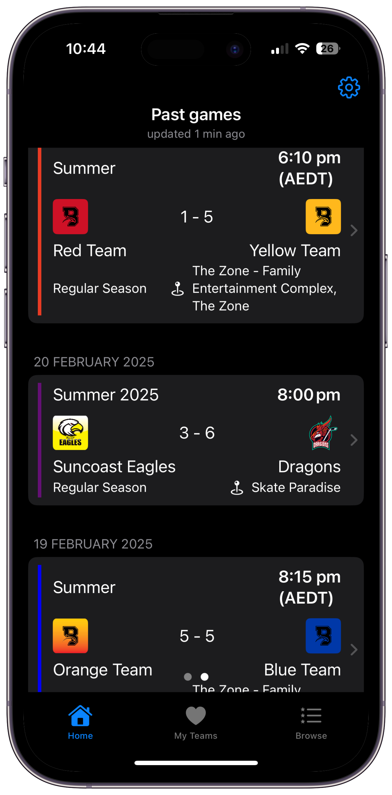 iOS past games